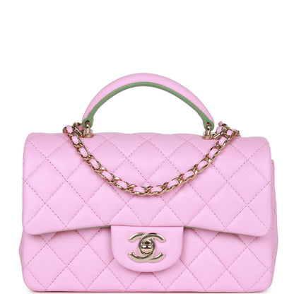Chanel Mini Flap Lambskin Gold Shoulder Bag