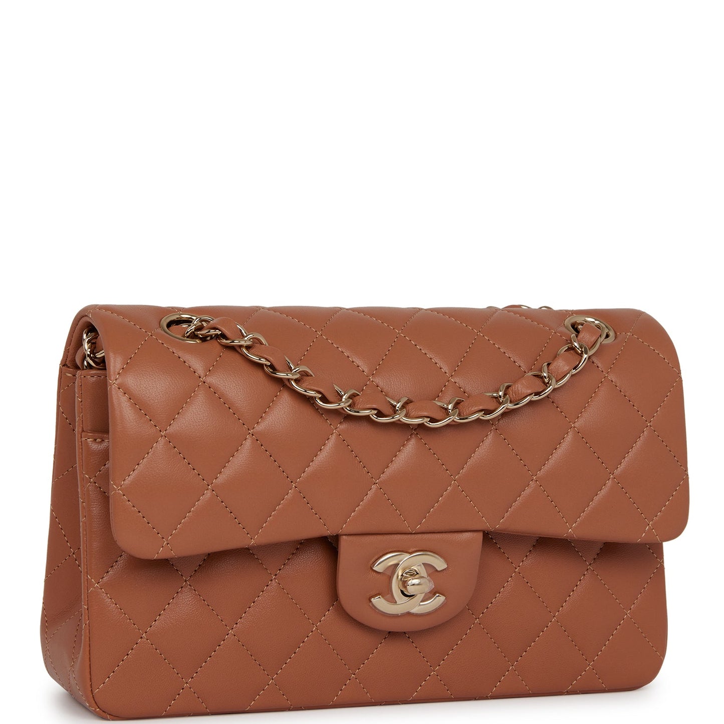 Chanel Pst Lambskin Brown Tote Bag