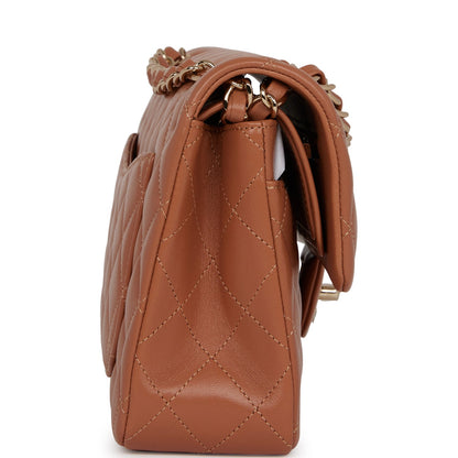 Chanel Pst Lambskin Brown Tote Bag