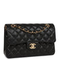 Chanel Small Classic Double Flap Bag Black Lambskin Gold Hardware