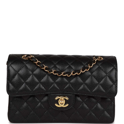 Chanel bag Small Classic Double Flap Black Caviar Gold Hardware