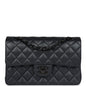 Chanel Small Classic Double Flap Bag SO Black Iridescent Lambskin Black Hardware