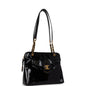 Chanel Tote Bag Black Patent Gold Hardware