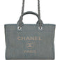 Chanel Deauville Leather Gold Tote Bag