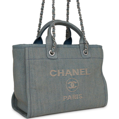 Chanel Deauville Leather Gold Tote Bag