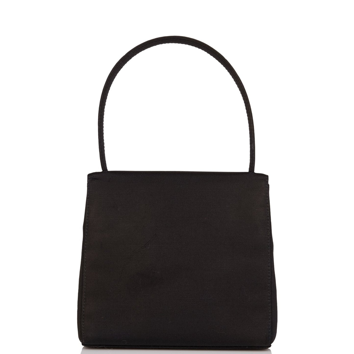Chanel Mini Kelly Bag Black Satin Gold Hardware