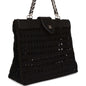 Chanel Supermodel Tote Black Crochet Aged Silver Hardware