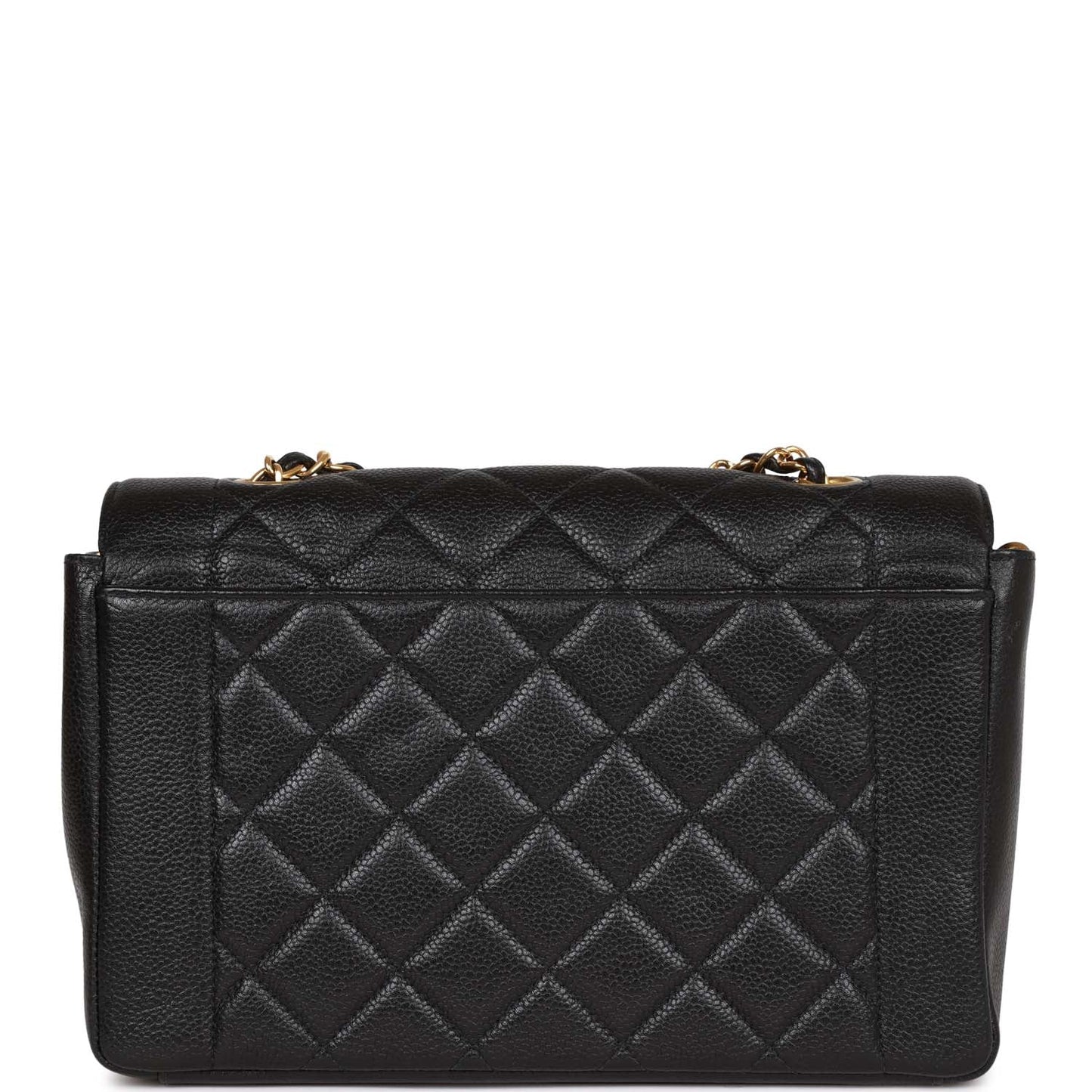 Chanel Medium Diana Flap Bag Black Caviar Gold Hardware