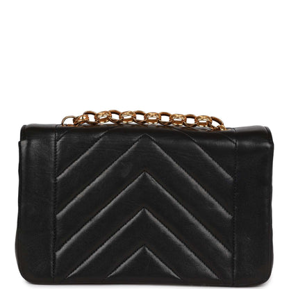 Chanel Faux Pearl Coco Bijou Mini Flap Bag Black Lambskin Gold Hardware