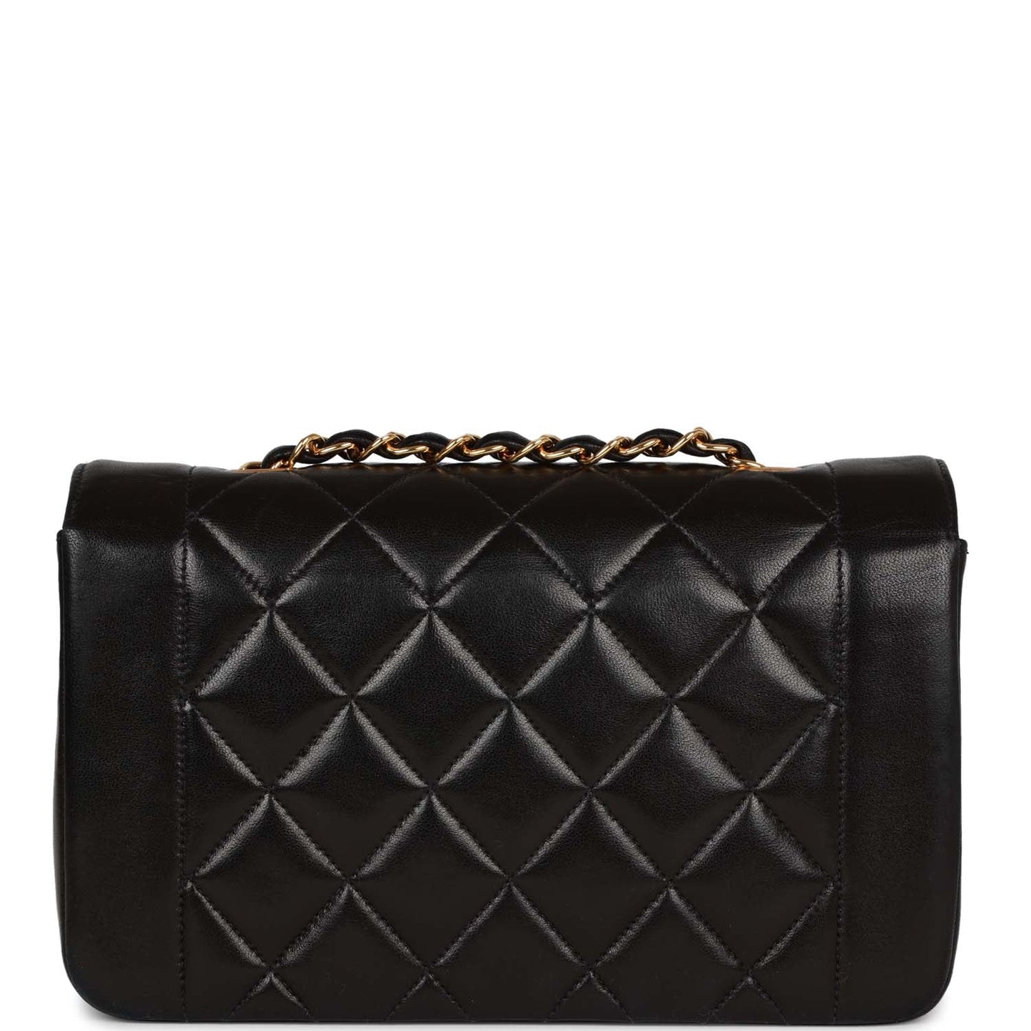 Chanel Small Diana Flap Bag Black Lambskin Gold Hardware