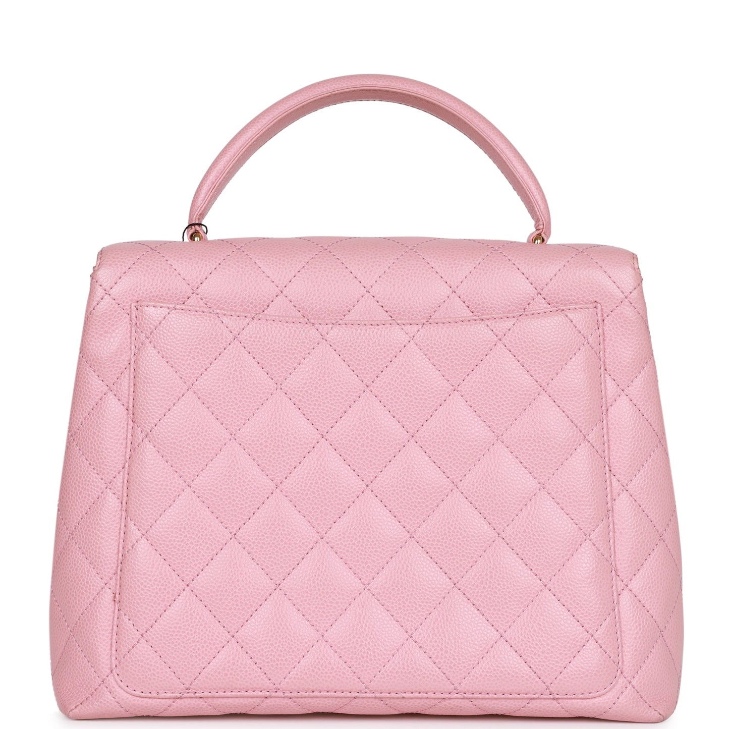 Chanel Kelly Handle Flap Bag Pink Caviar Gold Hardware