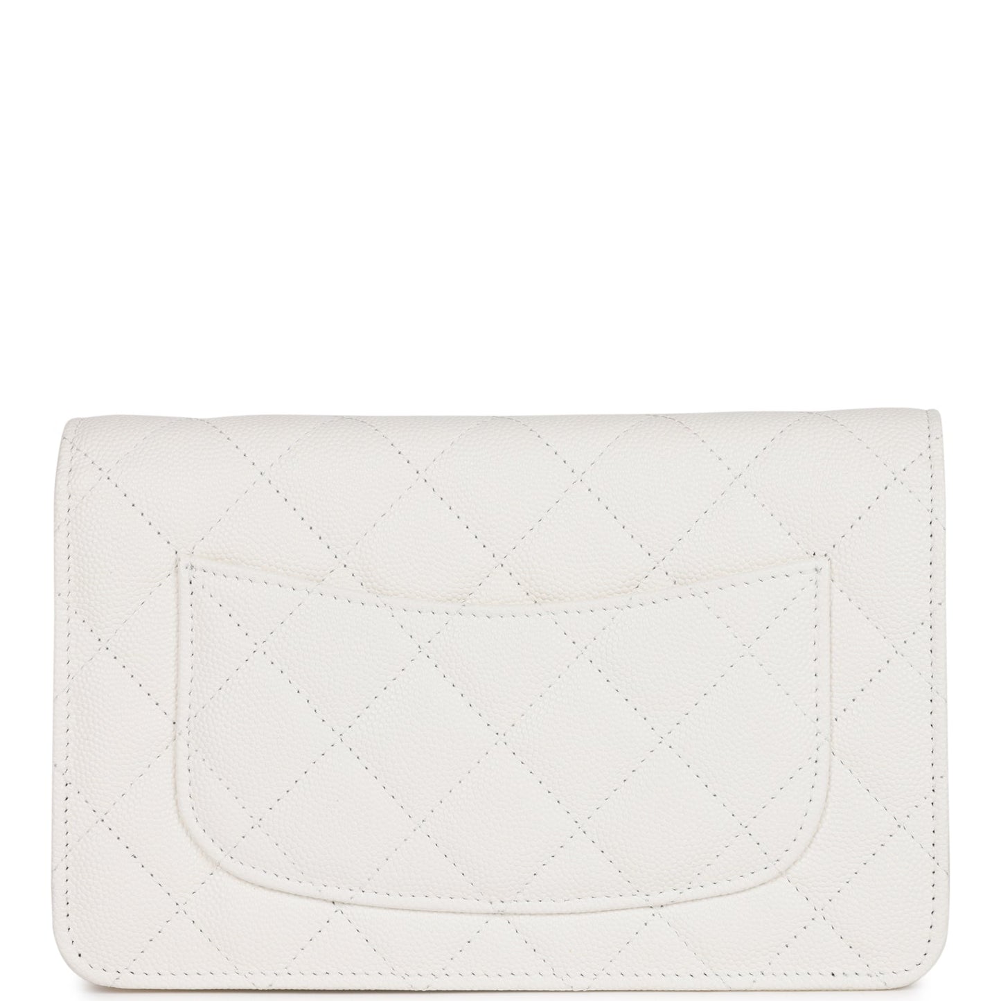 Chanel Wallet On Chain WOC White Caviar Light Gold Hardware