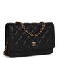 Chanel Wallet On Chain WOC Black Caviar Gold Hardware