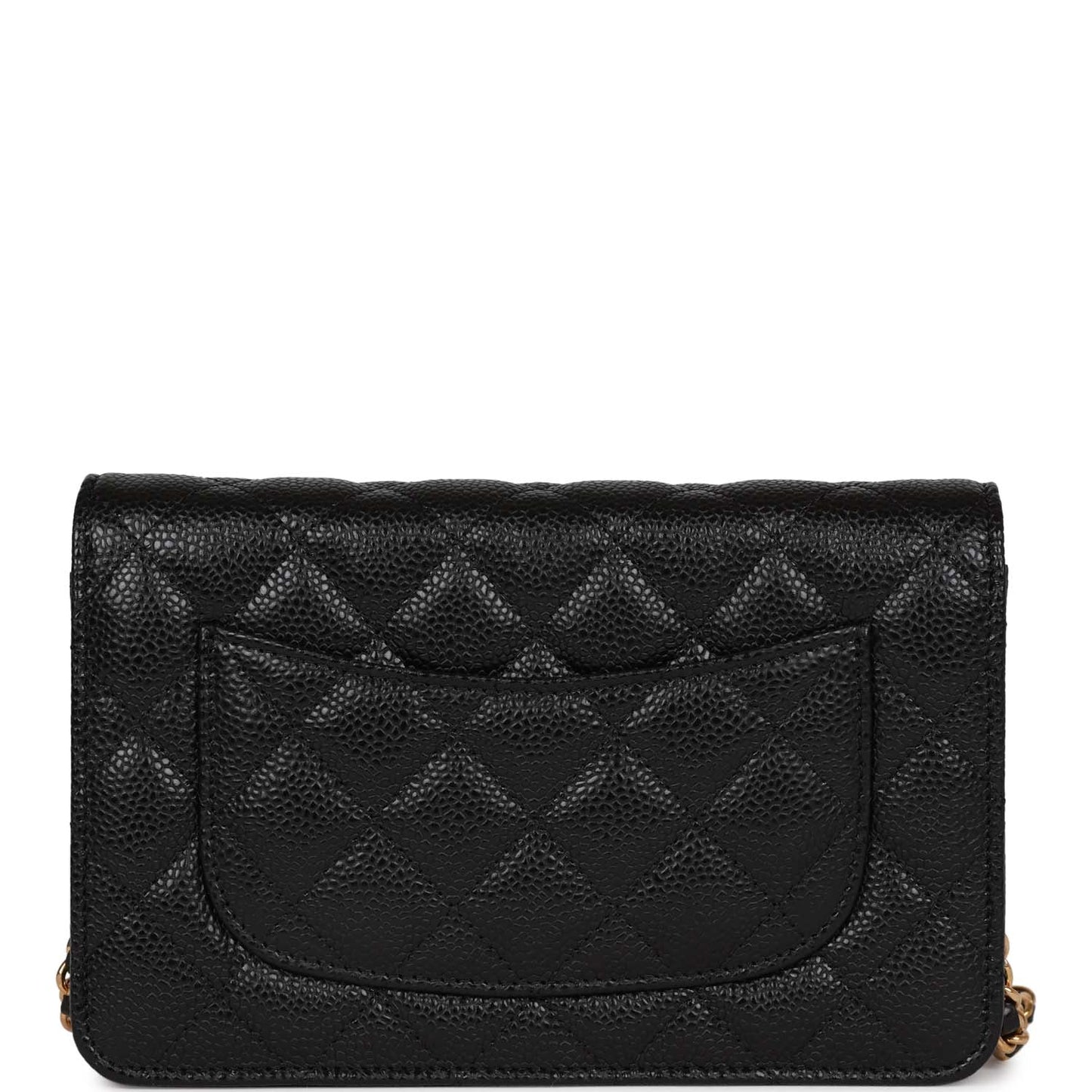 Chanel Wallet On Chain WOC Black Caviar Gold Hardware