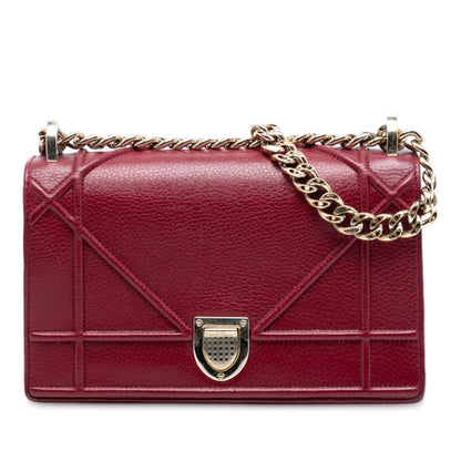 Dior Diorama Calfskin Red Crossbody