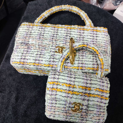 Chanel Classic Flap Tweed Shoulder Bag Tweed