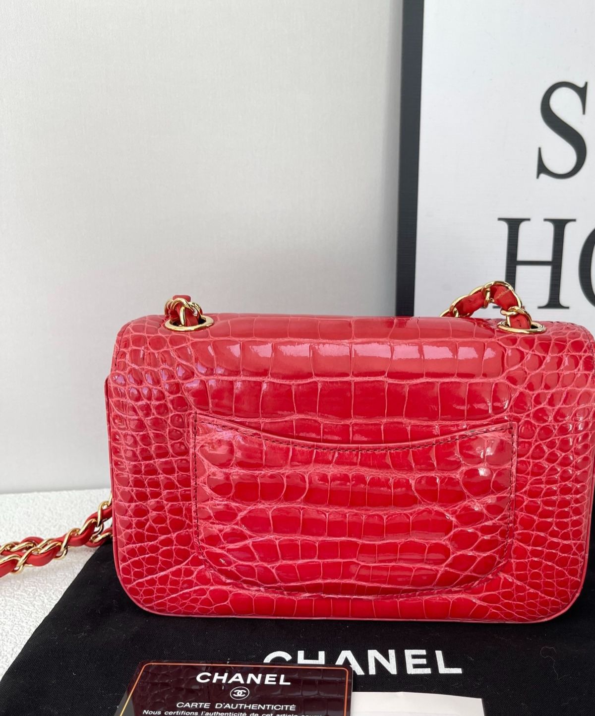 Chanel Mini Flap Gold Shoulder Bag Gold
