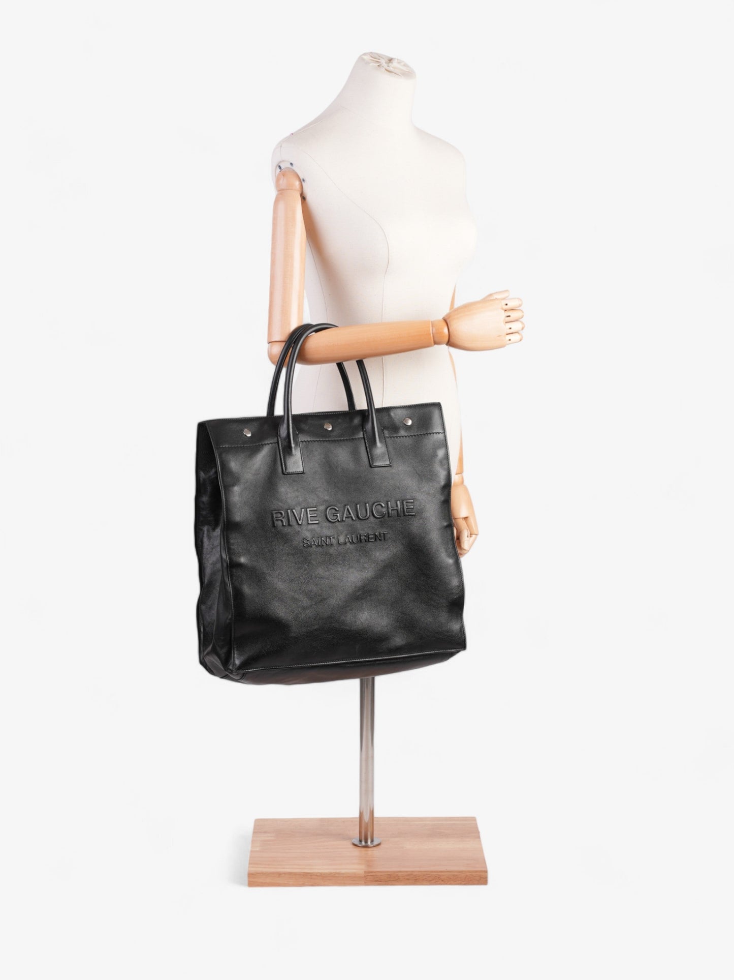 Saint Laurent Rive Gauche Black Leather Small