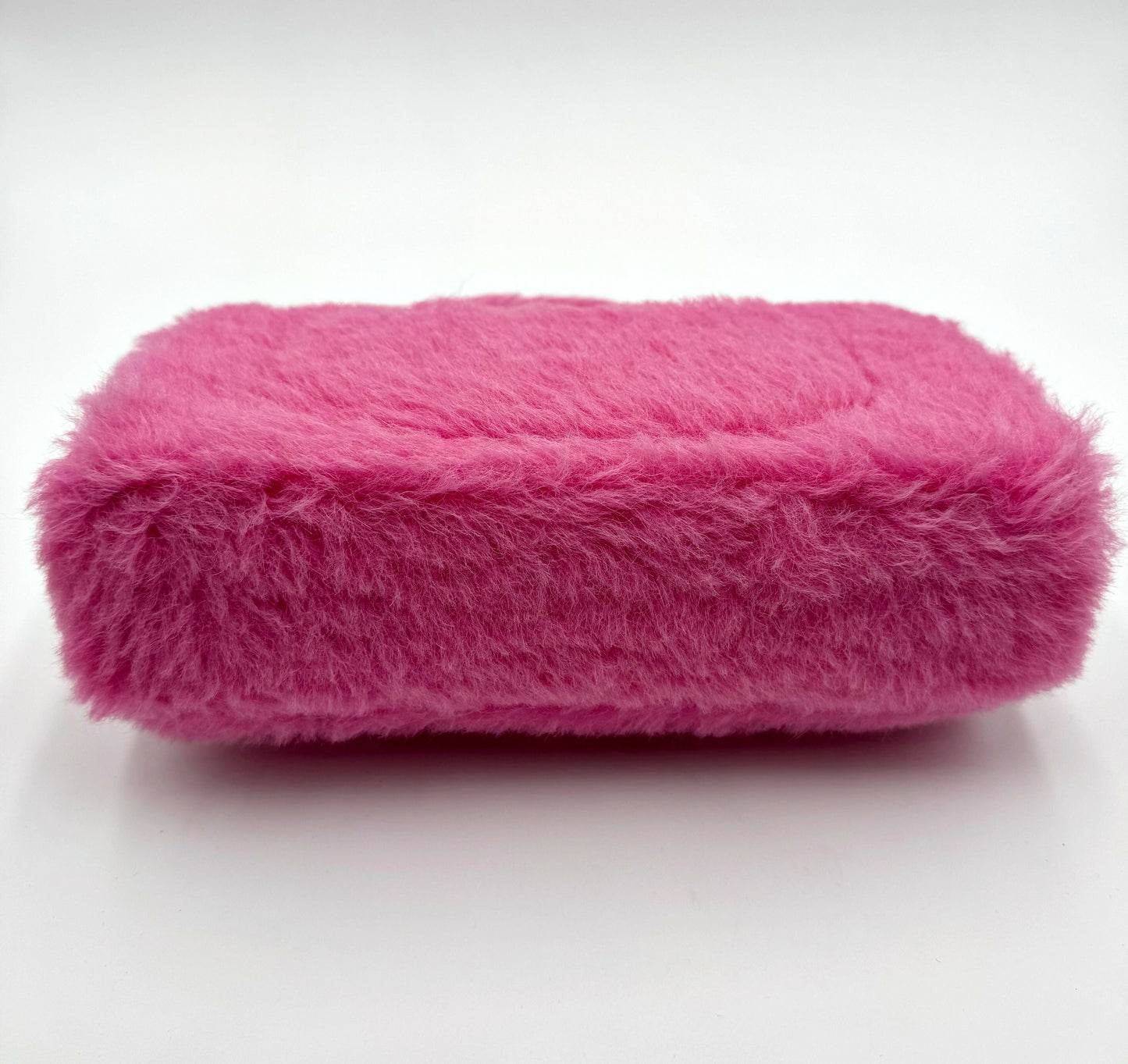 Chanel 1994 Faux Fur Kelly Top Handle In Barbie Pink
