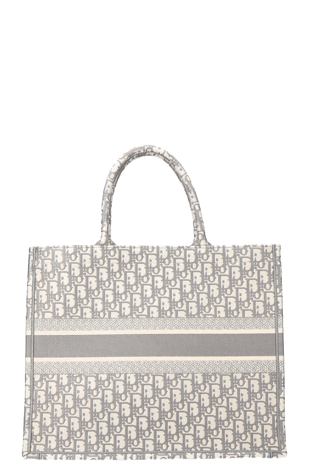 Christian Dior Book Tote Large Oblique Grey