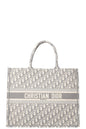 Christian Dior Book Tote Large Oblique Grey