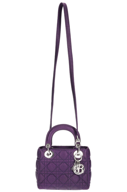 Christian Dior Lady Dior Small Bag Purple