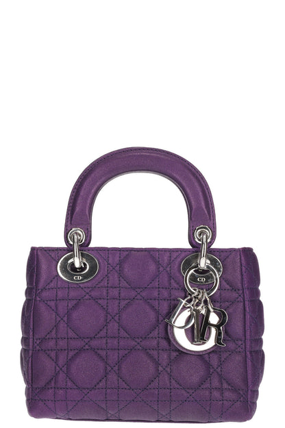 Christian Dior Lady Dior Small Bag Purple
