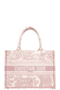 Christian Dior Medium Dior Book Tote Toile De Jouy Pink