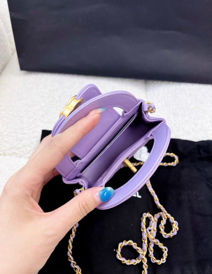 Chanel Kelly Calfskin Gold Shoulder Bag