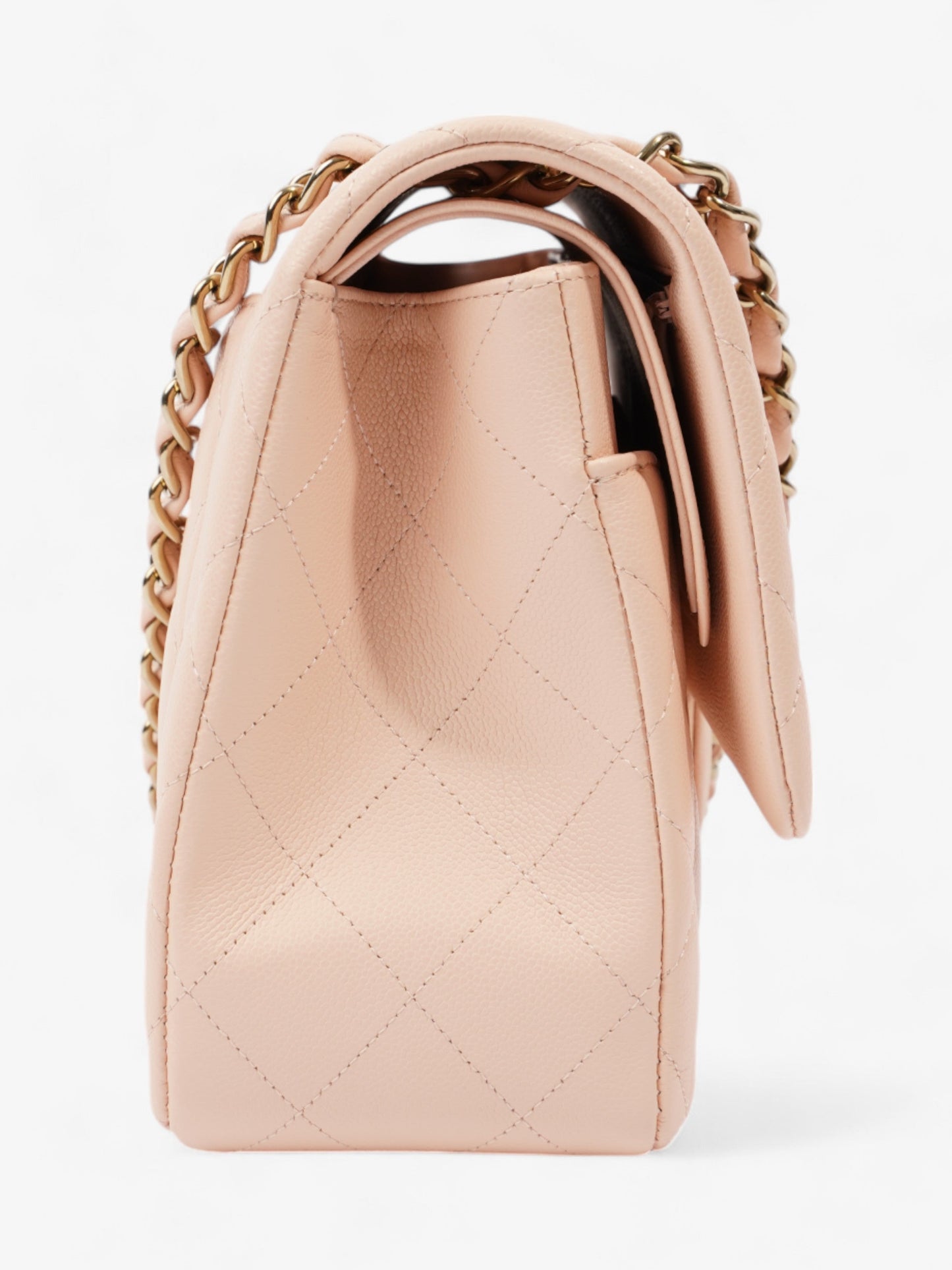 Chanel Classic Flap Nude Caviar Leather Jumbo