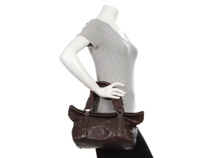Chanel Brown/Khaki Quilted Leather 8 Knots Shoulder Bag