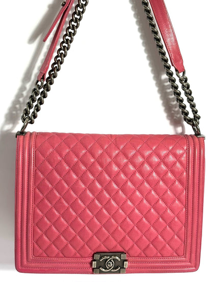 Chanel Boy Large Quilted Calfskin Shoulder Bag
