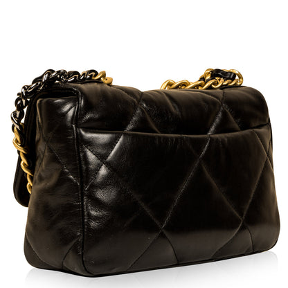 Chanel Chanel 19 Lambskin Black Shoulder Bag Style 22