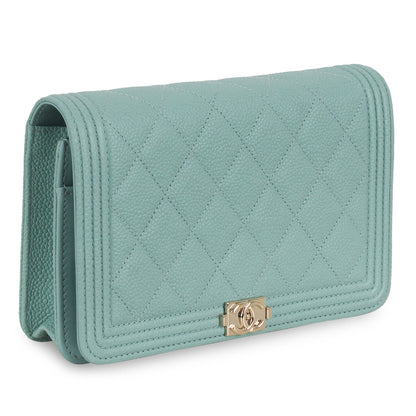 Chanel Boy WOC - Tiffany Blue Caviar