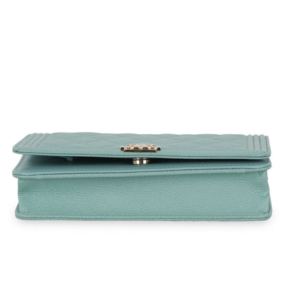 Chanel Boy WOC - Tiffany Blue Caviar