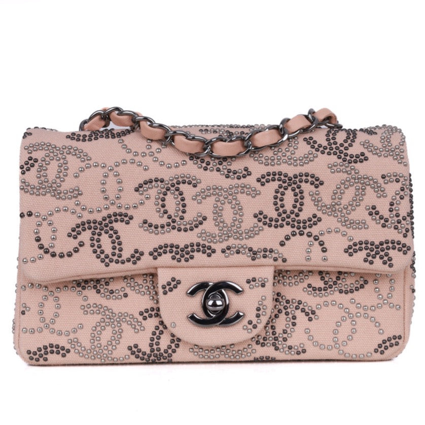 Chanel Classic Flap Leather Pink Shoulder Bag