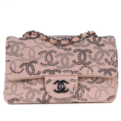 Chanel Classic Flap Leather Pink Shoulder Bag