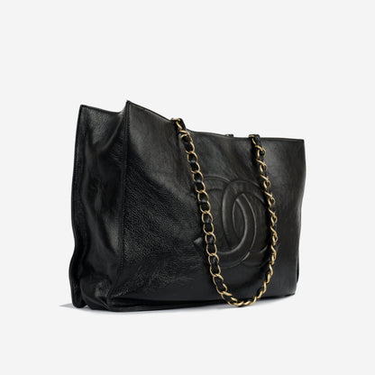 Chanel Calfskin Black Tote Bag