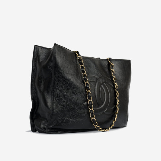 Chanel Calfskin Black Tote Bag