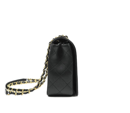 Chanel Flap Calfskin Leather Shoulder Bag