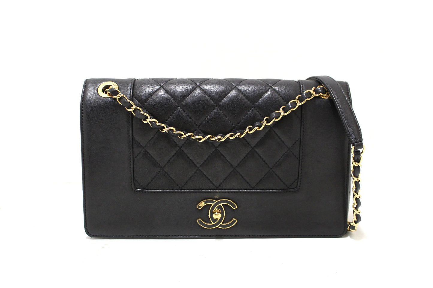 Chanel Flap Calfskin Leather Shoulder Bag