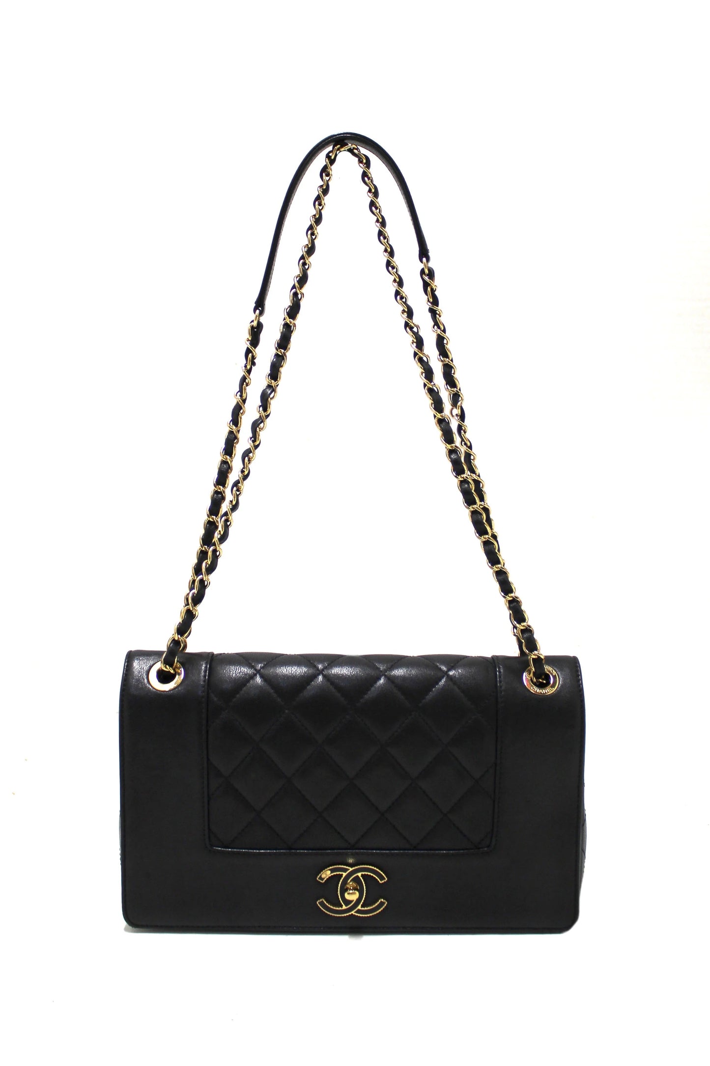 Chanel Flap Calfskin Leather Shoulder Bag
