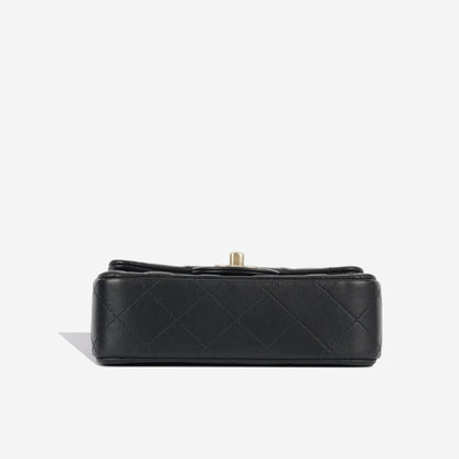 Chanel Classic Flap Lambskin Black Shoulder Bag Style 24