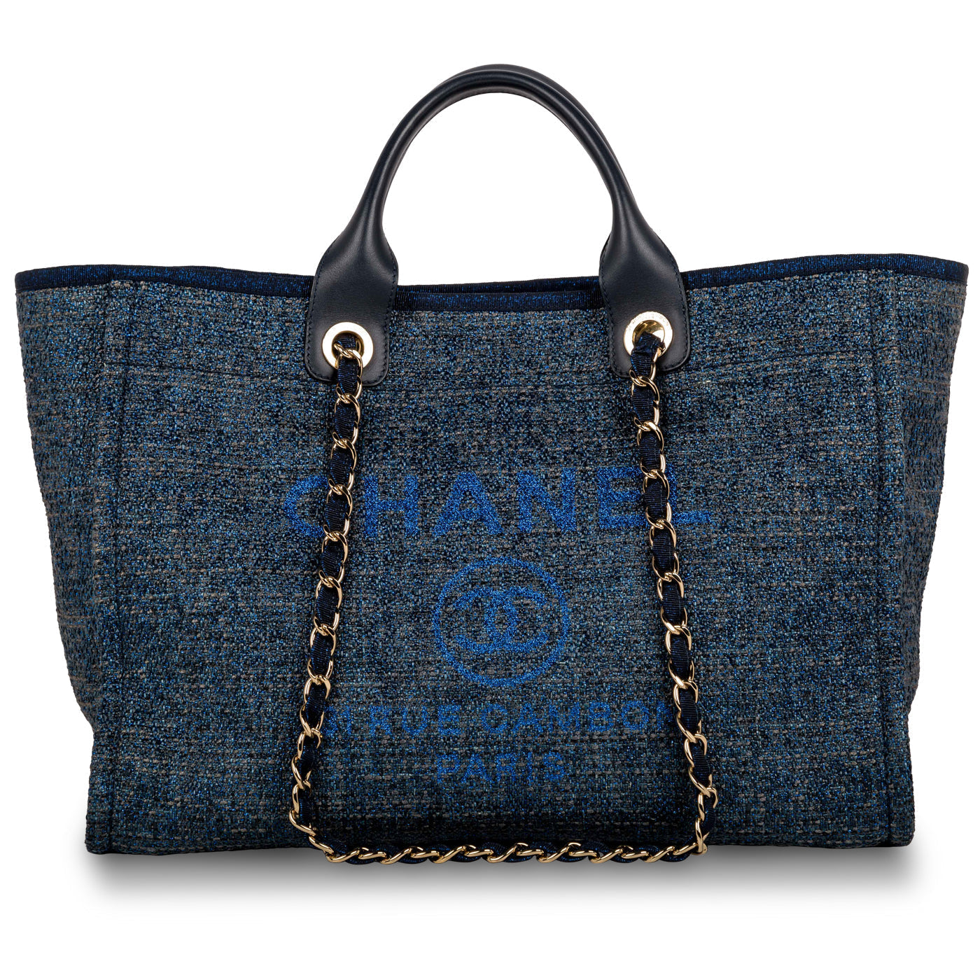 Chanel Cambon Canvas Gold Tote Bag Style 2