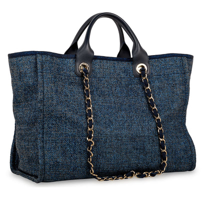 Chanel Cambon Canvas Gold Tote Bag Style 2