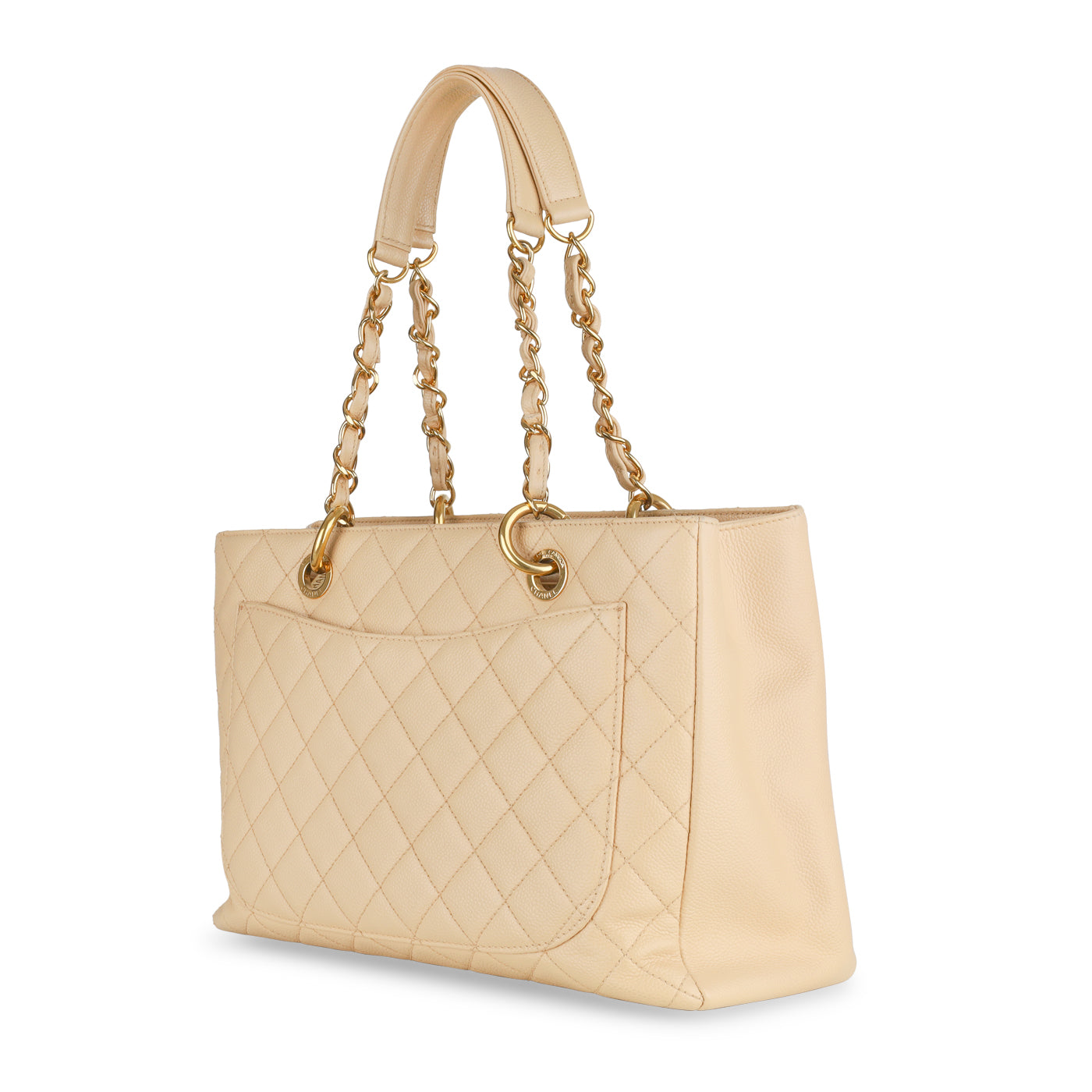 Chanel Timeless Caviar Gold Tote Bag Style 4