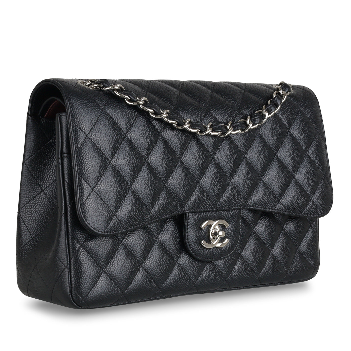 Chanel Classic Flap Caviar Black Shoulder Bag Style 20