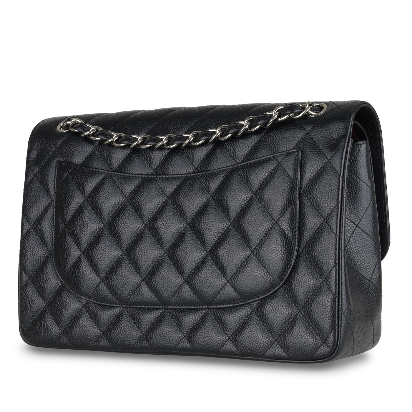 Chanel Classic Flap Caviar Black Shoulder Bag Style 20