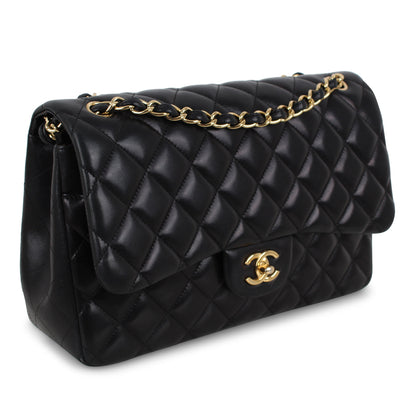 Chanel Classic Flap Bag - Black Jumbo