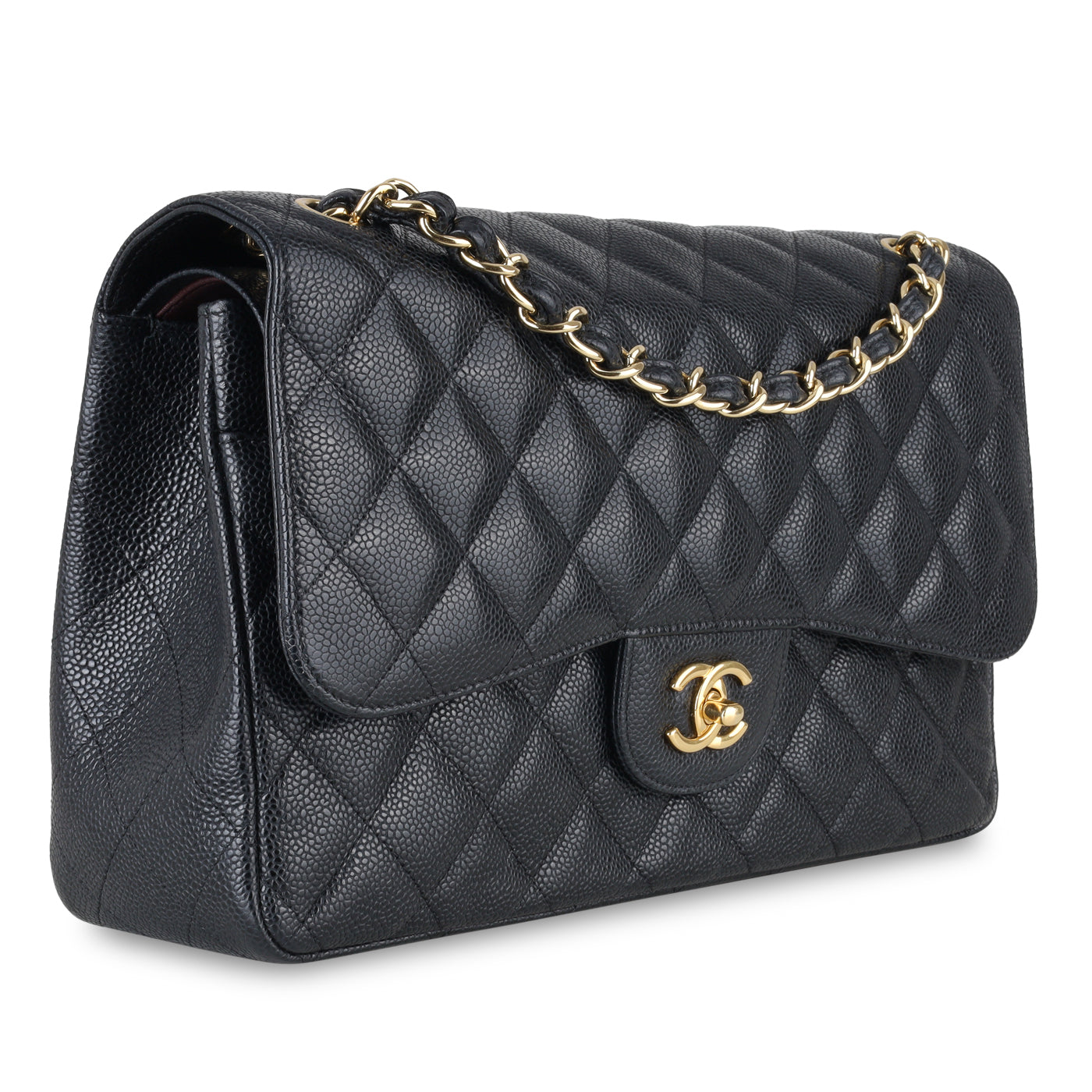 Chanel Classic Flap Caviar Black Shoulder Bag Style 18